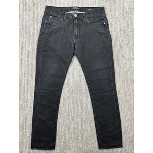 Agave Jeans Mens Sz 33 (fits 34x34) Black Denim Leg Modernist Fit Cotton USA